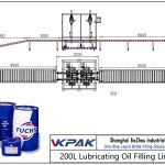 Automatic 200L Lubricating Oil Filling Line Автоматска линија за полнење нафта за подмачкување 200L