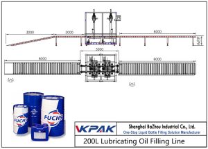 Автоматска линија за полнење нафта за подмачкување 200L