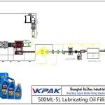 Automatic 500ML-5L Lubricating Oil Filling Line Автоматска линија за полнење нафта за подмачкување 500ML-5L